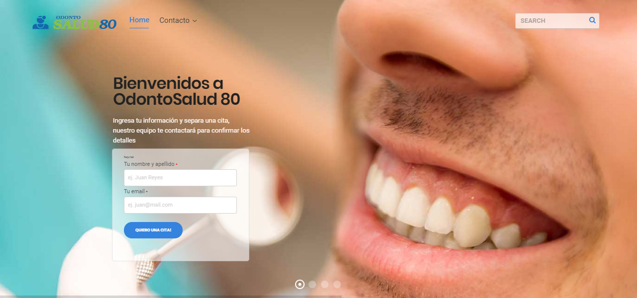 Sitio web, OdontoSalud 80 en Conceptod